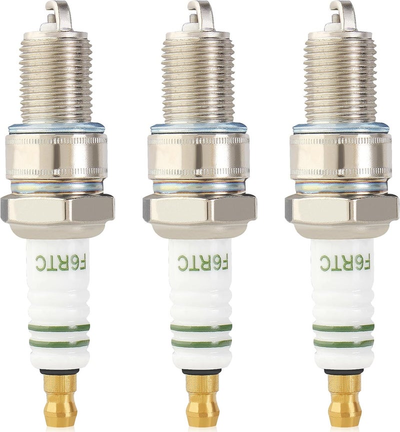 SOAJEE Spark Plug F6RTC Compatible with MTD 751-10292 951-10292 OHV 98079-56846 CMXGZAM250012 Denso W20EPR-U IW20 VW20 W20EXR-U Toro 20211 20219 20323 38588 38589 LCT SK2083810.1 SK2911550.1 Pack of 3 - Image 1